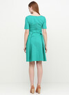 Платье бирюзового цвета с коротким рукавом 1 - интернет-магазин Natali Bolgar