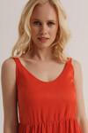 Платье кораллового цвета на бретелях  3 - интернет-магазин Natali Bolgar