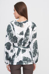 Блуза молочного цвета в принте 1 - интернет-магазин Natali Bolgar