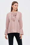 Блуза с рюшами бежевого цвета  - интернет-магазин Natali Bolgar