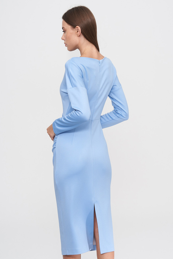 Платье-миди небесно-голубого цвета 2 - интернет-магазин Natali Bolgar