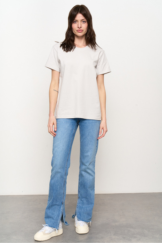 Базова футболка сірого кольору 3 - интернет-магазин Natali Bolgar