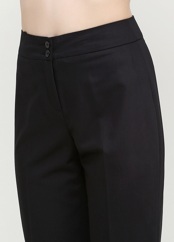 Классические прямые брюки черного цвета 2 - интернет-магазин Natali Bolgar