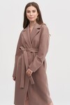 Пальто-халат цвета мокко 1 - интернет-магазин Natali Bolgar