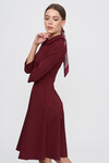 Платье бордового цвета с драпировкой 1 - интернет-магазин Natali Bolgar