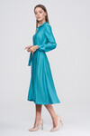 Сукня-сорочка кольору морської хвилі 3 - интернет-магазин Natali Bolgar