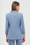 Жакет голубого цвета с укороченным рукавом 2 - интернет-магазин Natali Bolgar