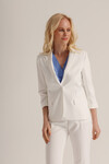 Жакет белого цвета с декоративными карманами 6 - интернет-магазин Natali Bolgar