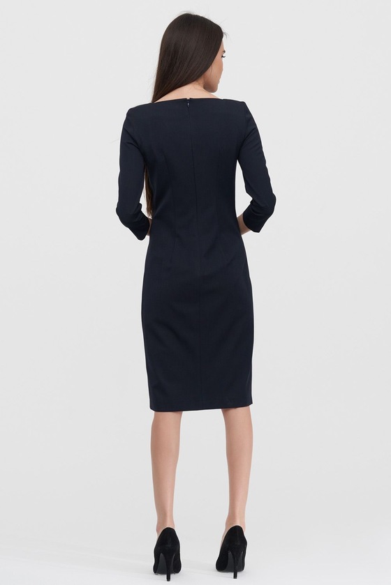 Базовое платье-футляр темно-синего цвета 2 - интернет-магазин Natali Bolgar