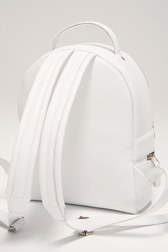 Большой рюкзак белого цвета 1 - интернет-магазин Natali Bolgar