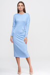 Платье-миди небесно-голубого цвета 3 - интернет-магазин Natali Bolgar