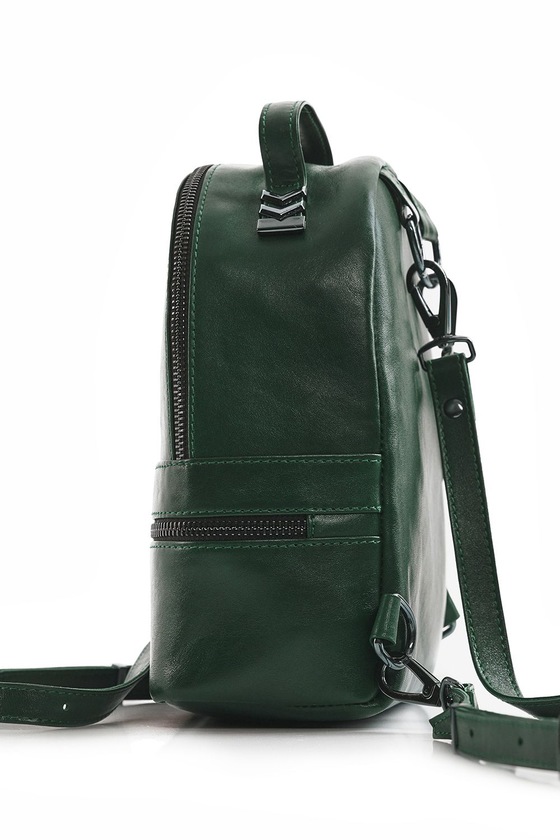 Маленький рюкзак-трансформер зеленого цвета 1 - интернет-магазин Natali Bolgar