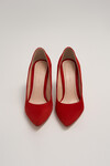 Туфли-лодочки из красного велюра 3 - интернет-магазин Natali Bolgar