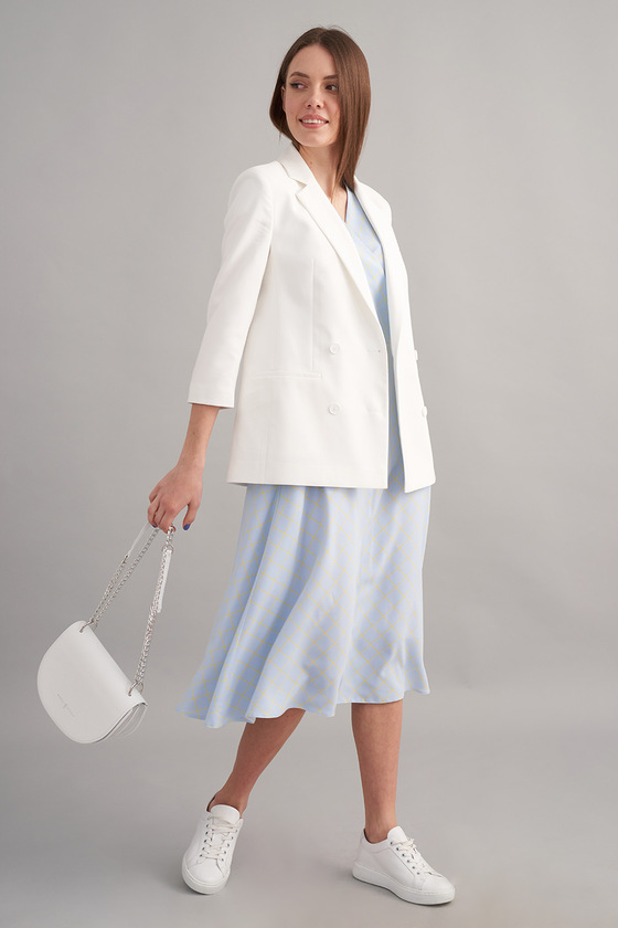 Платье миди нежно-голубого цвета 6 - интернет-магазин Natali Bolgar