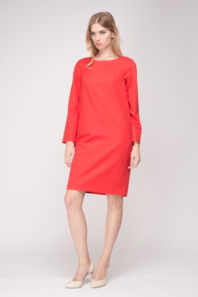 Свободное платье красного цвета  – Natali Bolgar