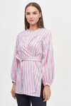 Блуза розового цвета в полоску 2 - интернет-магазин Natali Bolgar