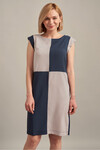 Комбинированное платье в горошек 1 - интернет-магазин Natali Bolgar