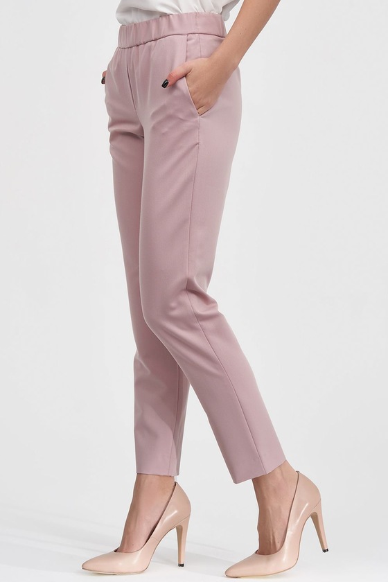 Укороченные брюки пудрового цвета 2 - интернет-магазин Natali Bolgar