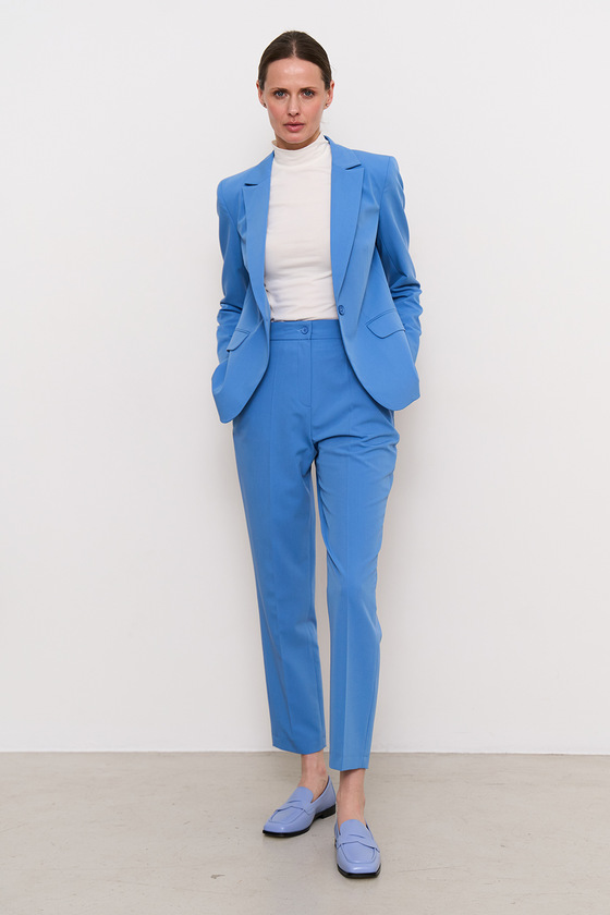 Блакитні штани зі стрілками 5 - интернет-магазин Natali Bolgar