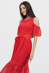 Платье красного цвета в мелкий горох 3 - интернет-магазин Natali Bolgar