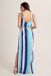 Платье в пол в полоску на тонких бретелях 4 - интернет-магазин Natali Bolgar