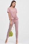 Укороченные брюки пудрового цвета - интернет-магазин Natali Bolgar