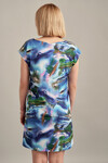 Свободное платье с крупным принтом со спущенной линией плеча 2 - интернет-магазин Natali Bolgar