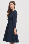 Платье А-силуэта темно-синего цвета 2 - интернет-магазин Natali Bolgar