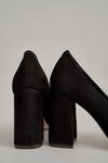 Туфли-лодочки на широком каблуке черного цвета 1 - интернет-магазин Natali Bolgar