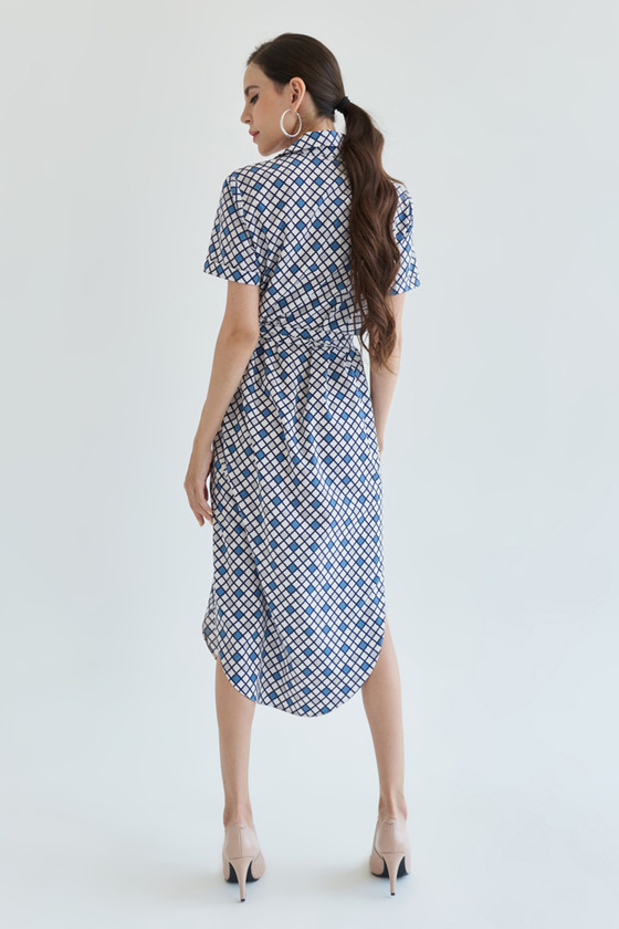 Платье-рубашка с геометрическим принтом 2 - интернет-магазин Natali Bolgar