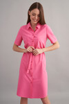 Платье-рубашка розового цвета 1 - интернет-магазин Natali Bolgar