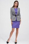 Платье-футляр со складками фиолетового цвета 3 - интернет-магазин Natali Bolgar