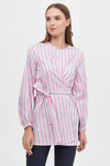 Блуза розового цвета в полоску - интернет-магазин Natali Bolgar