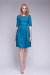 Платье с отрезной талией цвета морской волны - интернет-магазин Natali Bolgar