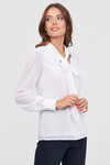Блуза белого цвета с бантом 2 - интернет-магазин Natali Bolgar