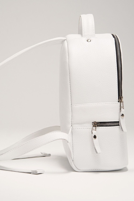Большой рюкзак белого цвета 2 - интернет-магазин Natali Bolgar