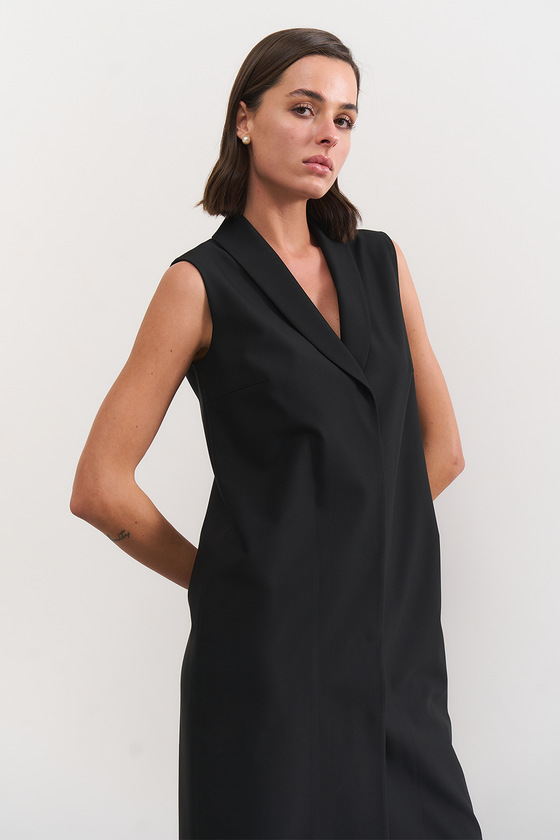 Чорна сукня-жилет 3 - интернет-магазин Natali Bolgar