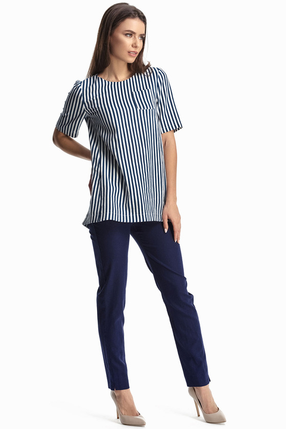 Блуза в сине-белую полоску 2 - интернет-магазин Natali Bolgar