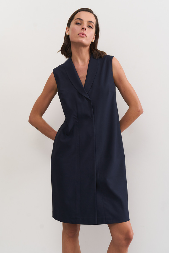 Синя сукня-жилет 3 - интернет-магазин Natali Bolgar