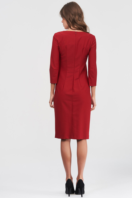 Сукня-футляр червоного кольору 2 - интернет-магазин Natali Bolgar