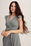  Платье на запах с геометрическим принтом 1 - интернет-магазин Natali Bolgar
