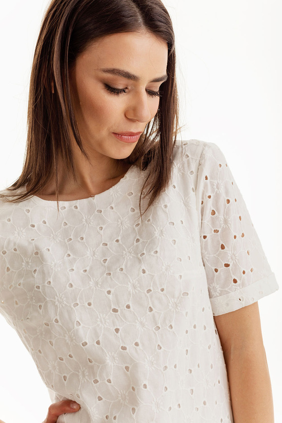 Удлиненная блуза с вышивкой - интернет-магазин Natali Bolgar