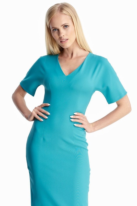 Платье бирюзового цвета 1 - интернет-магазин Natali Bolgar