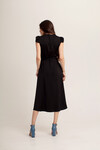  Платье на запах черного цвета 2 - интернет-магазин Natali Bolgar