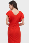 Платье красного цвета с рукавами-крылышками 3 - интернет-магазин Natali Bolgar