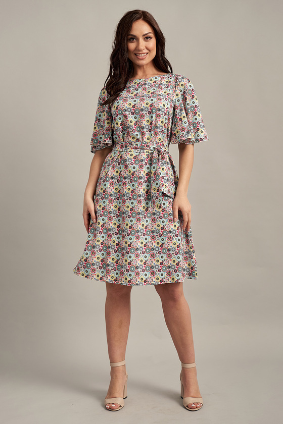 Свободное платье с цветочным принтом 1 - интернет-магазин Natali Bolgar
