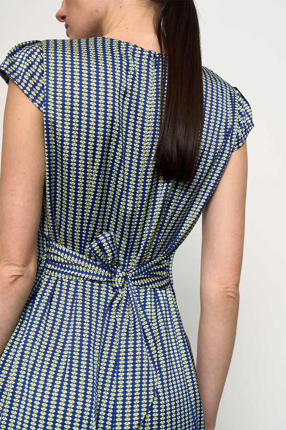 Платье с поясом в геометрический принт 8 - интернет-магазин Natali Bolgar