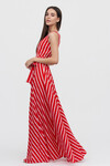 Длинное платье с принтом в полоску 3 - интернет-магазин Natali Bolgar