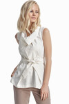 Блуза с асимметричным воротником - интернет-магазин Natali Bolgar