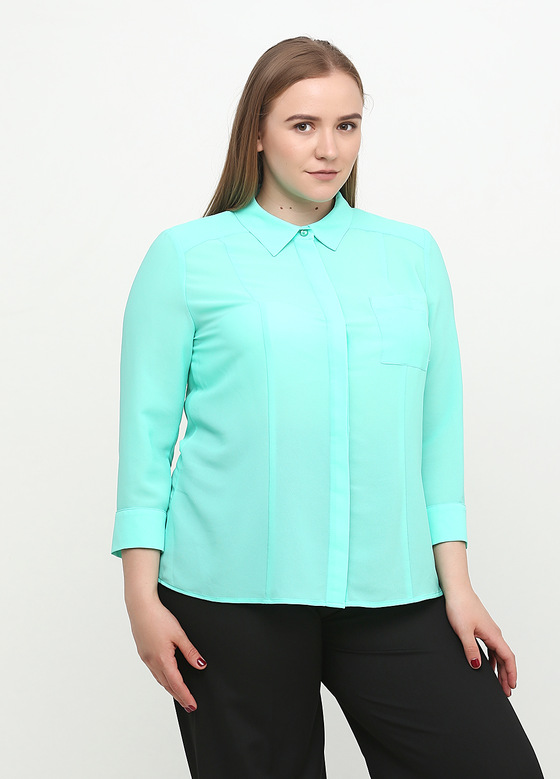 Блуза мятного цвета - интернет-магазин Natali Bolgar